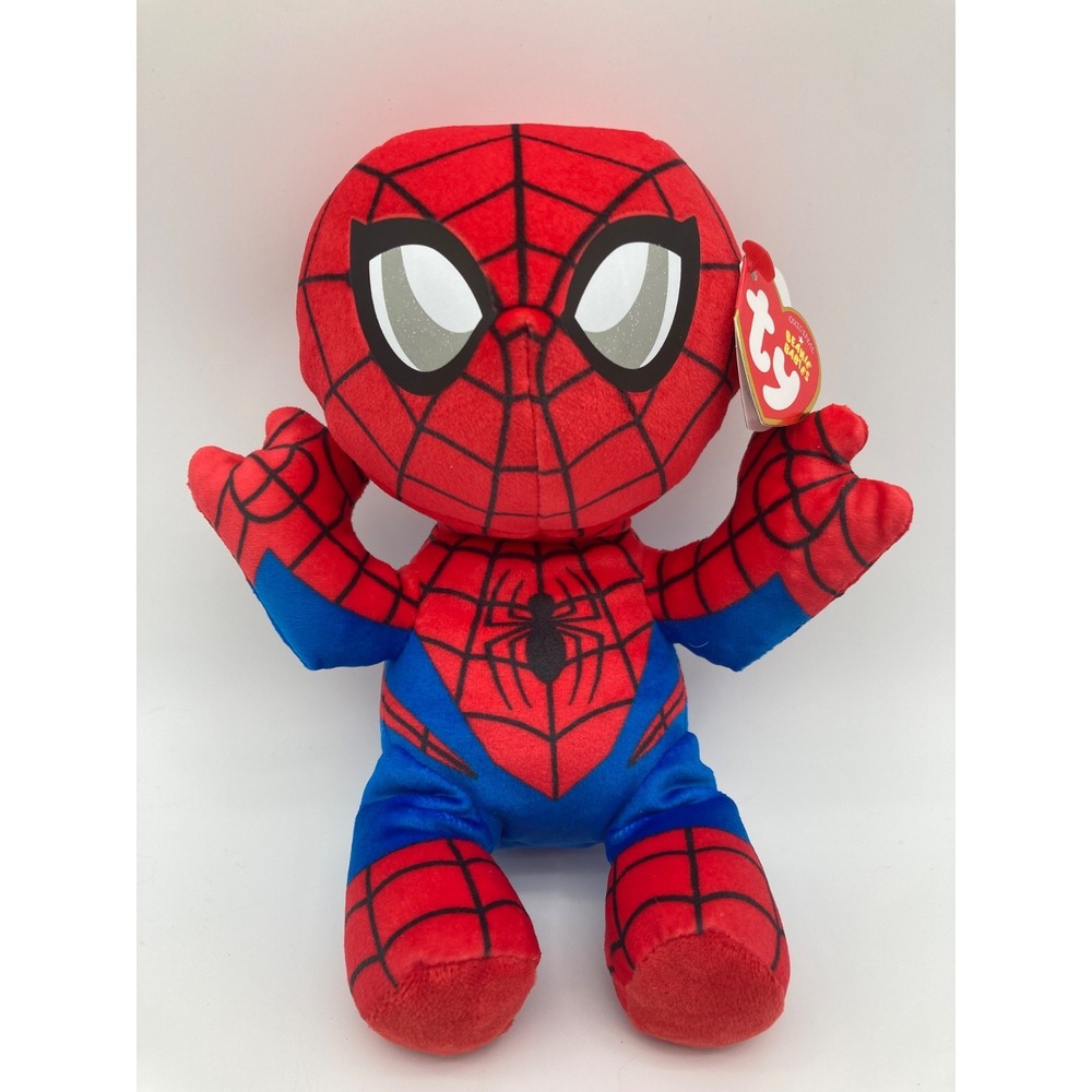Ty Beanie Babies Marvel Spider-Man 7 Inch Plush NWT 2026